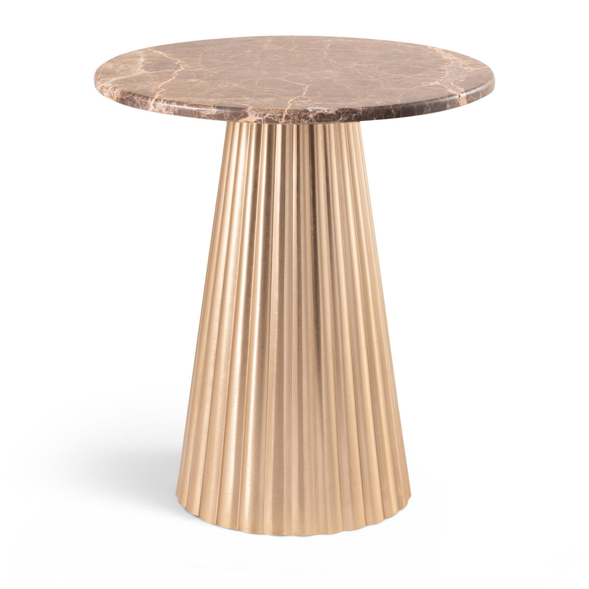 Cindra - Genuine Marble Top And Iron Base Table