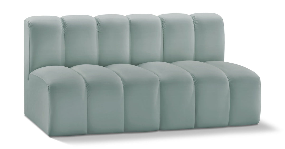 Arc - Faux Leather 2 Seats Modular Sofa
