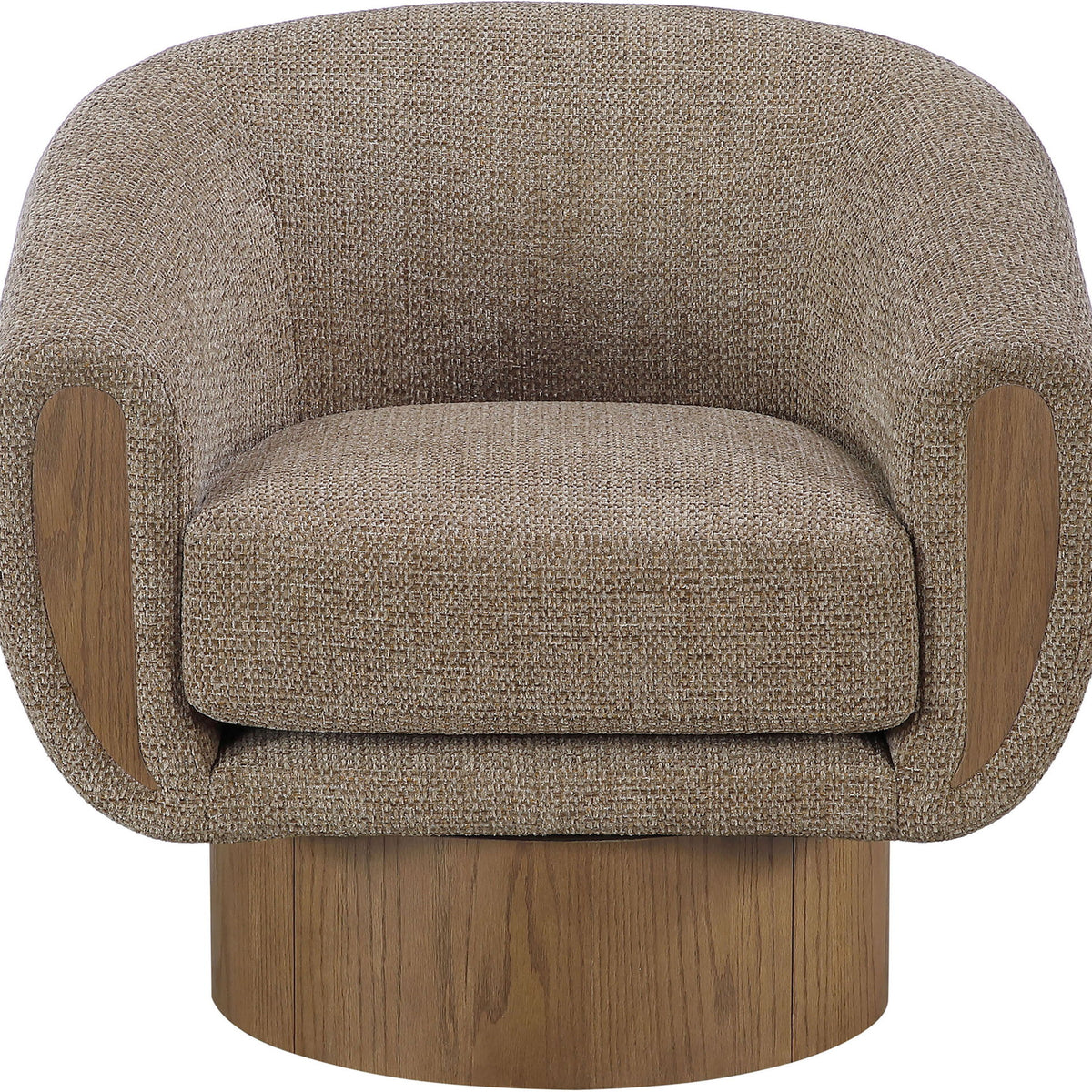 Avella - Interwoven Fabric Swivel Accent Chair