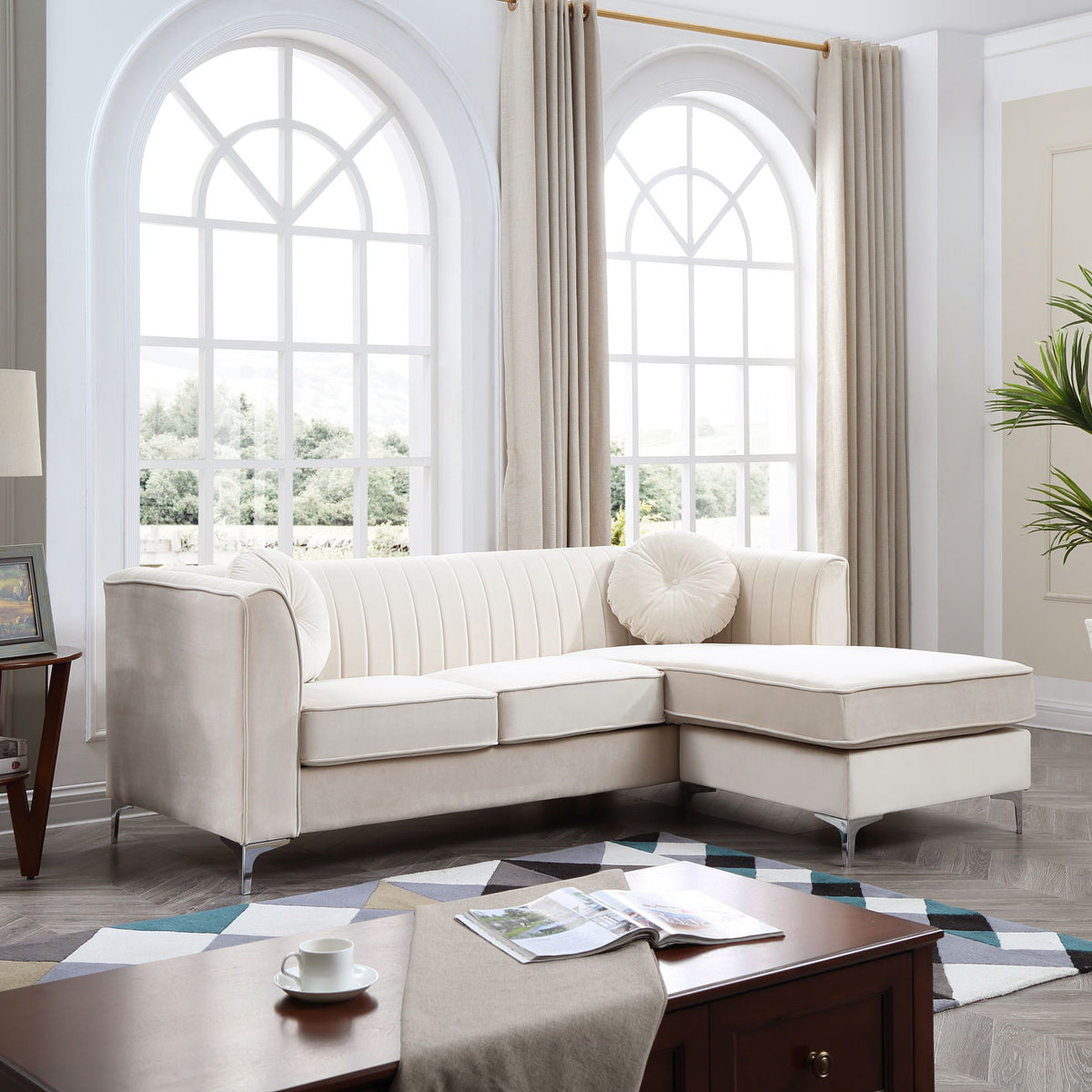 Delray - Micro Suede Sofa Chaise