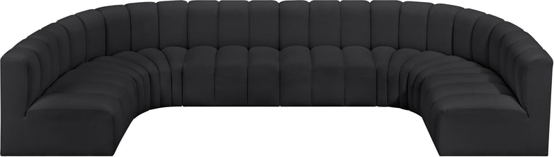 Arc - Faux Leather Modular U-Shaped Sectional