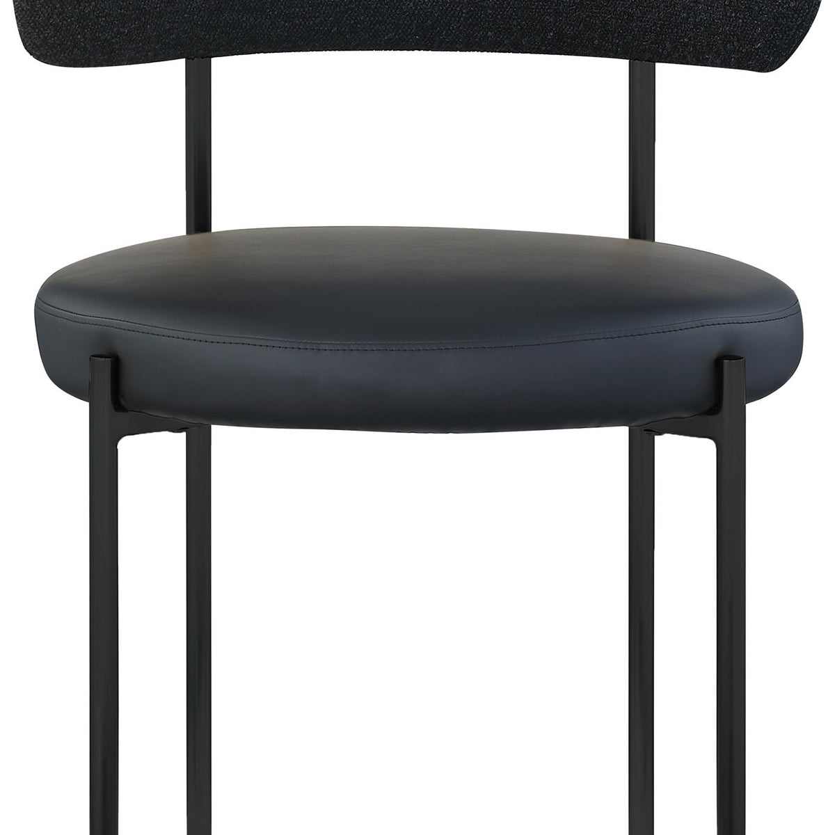 Beacon - Faux Leather Dining Chair With Black Legs (Set of 2)