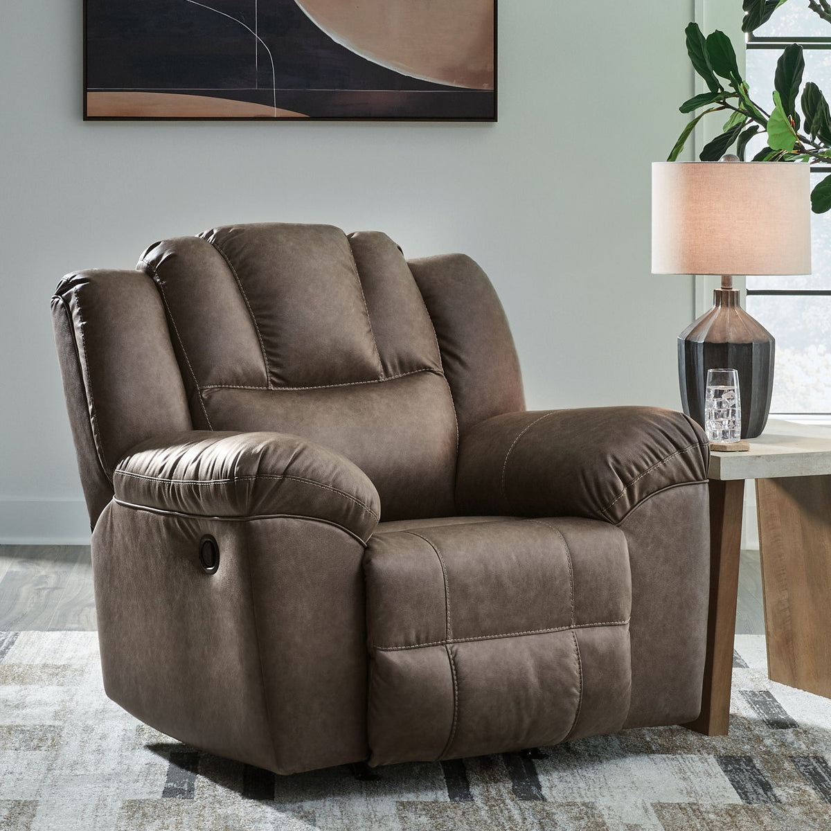 Lowilla - Rocker Recliner - Driftwood