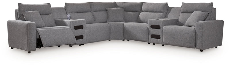 Modmax II - Reclining Sectional - Salt And Pepper
