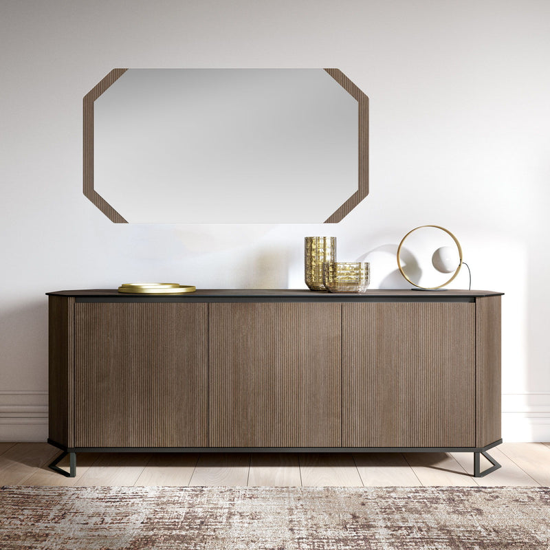 Hexagon - Mirror - Brown