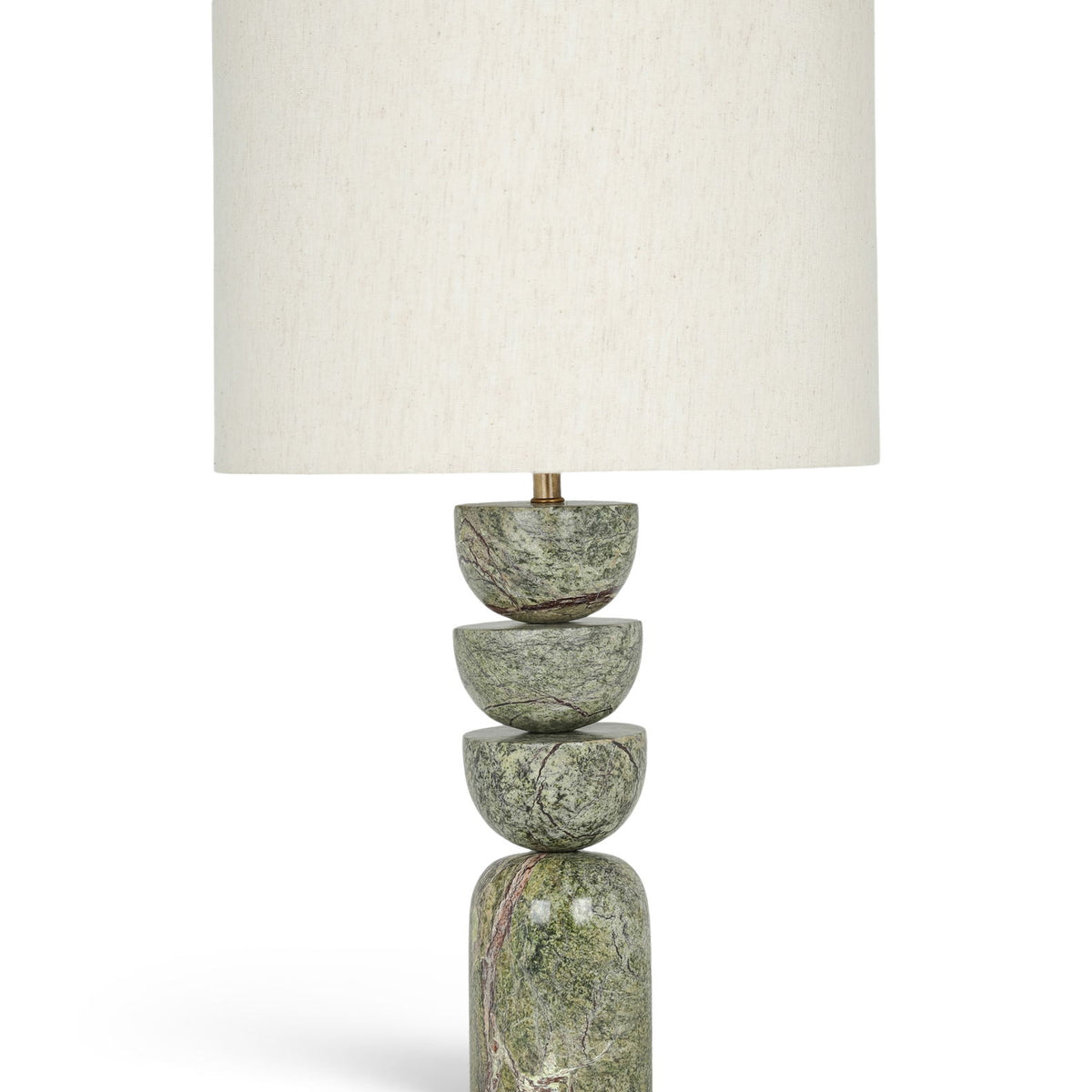 Opus - Linen Textured Fabric And Brass Table Lamp