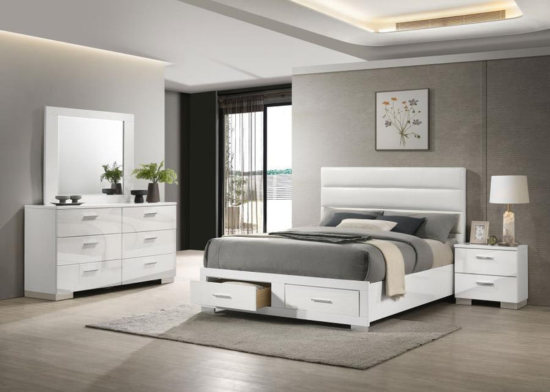 Felicity - Storage Bedroom Set - White