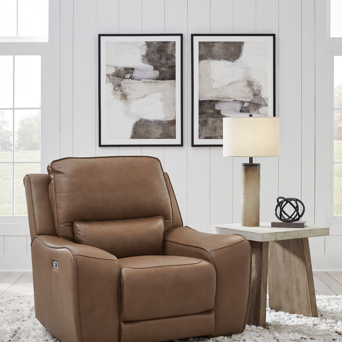DeepWakes - Caramel - Power Recliner / Adjustable Headrest