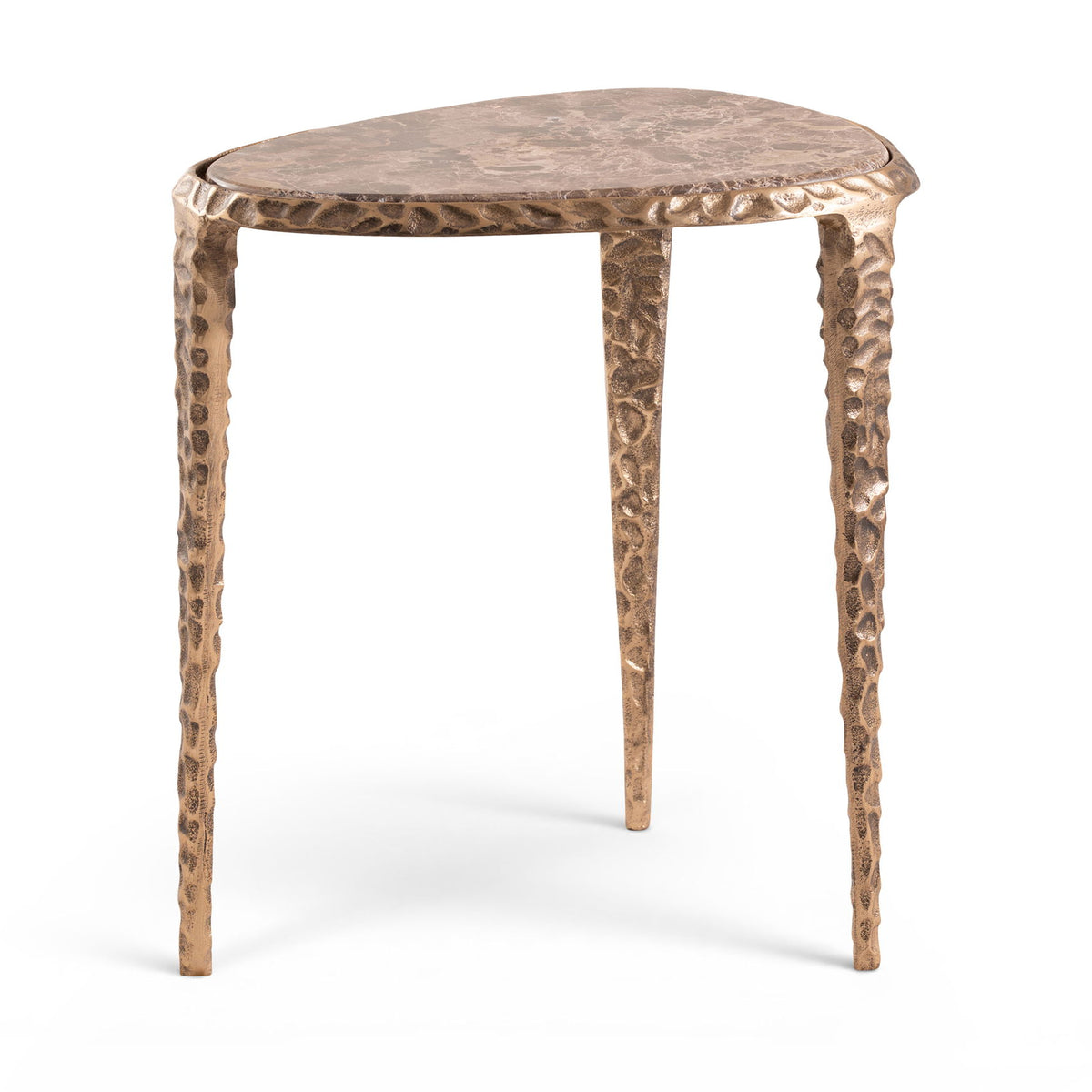 Gild - Aluminum Base And Genuine Marble Top Table