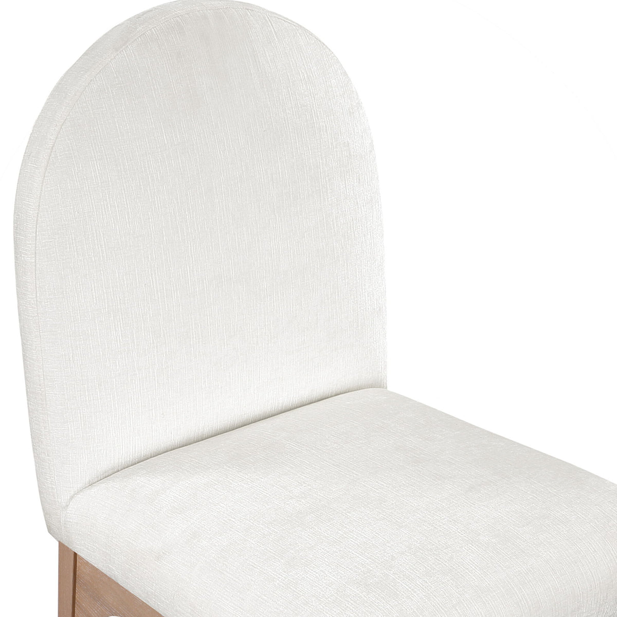 Waldorf - Chenille Dining Side Chair With Natural Legs