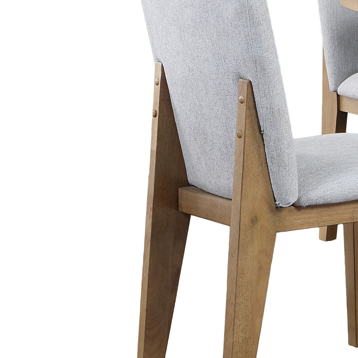 Delphine - Linen Fabric 19" Dining Chair (Set of 2) - Gray