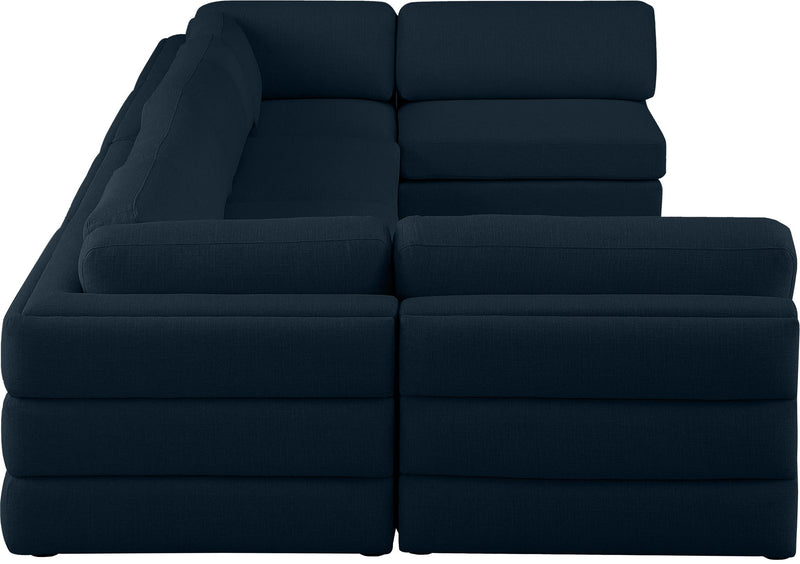 Beckham - 6 Piece Modular U-Shaped Armless Sectional