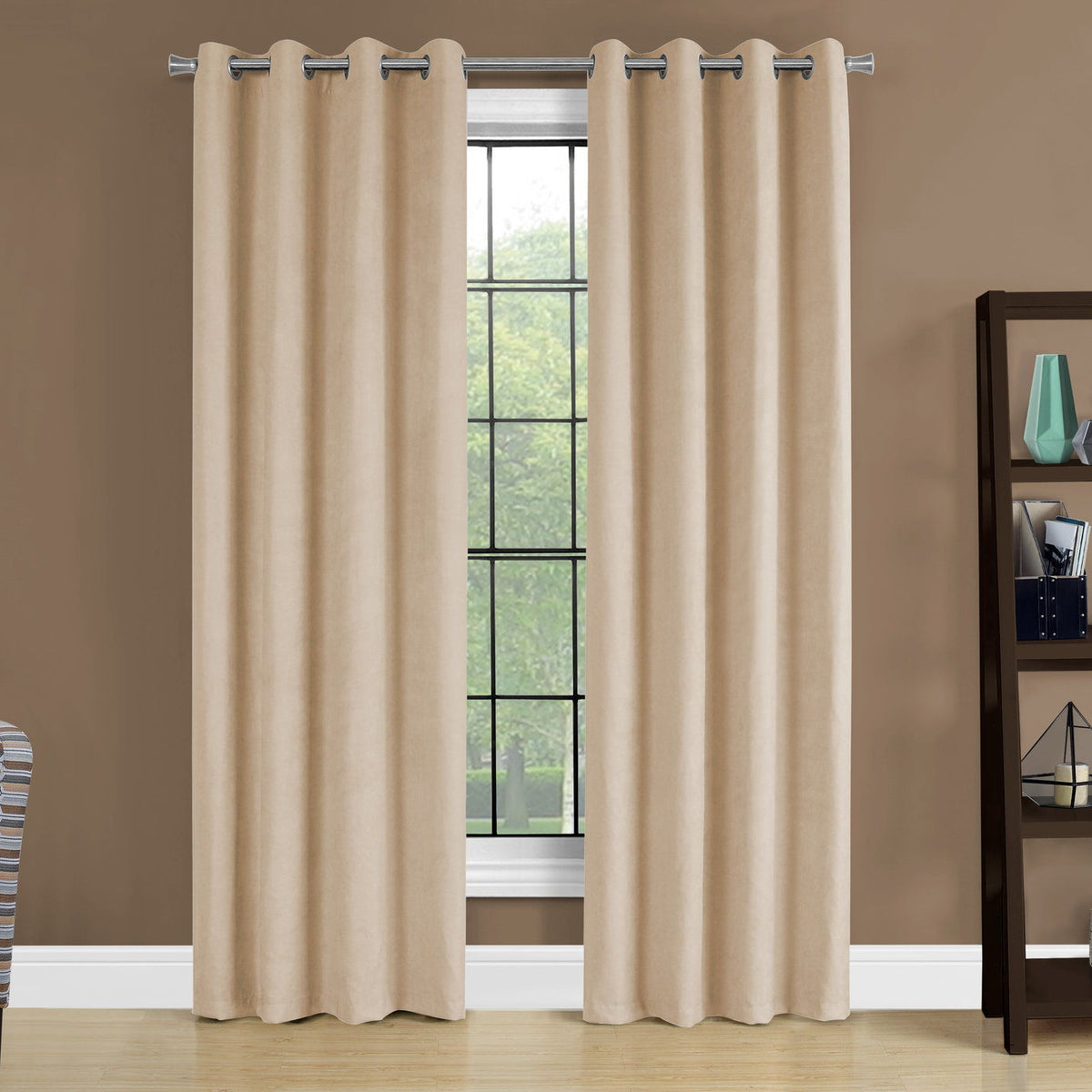 2 Pieces Set, Curtain Panel, Room Darkening, Grommet