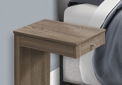 Accent Table, C - Shaped Contemporary & Modern - Taupe