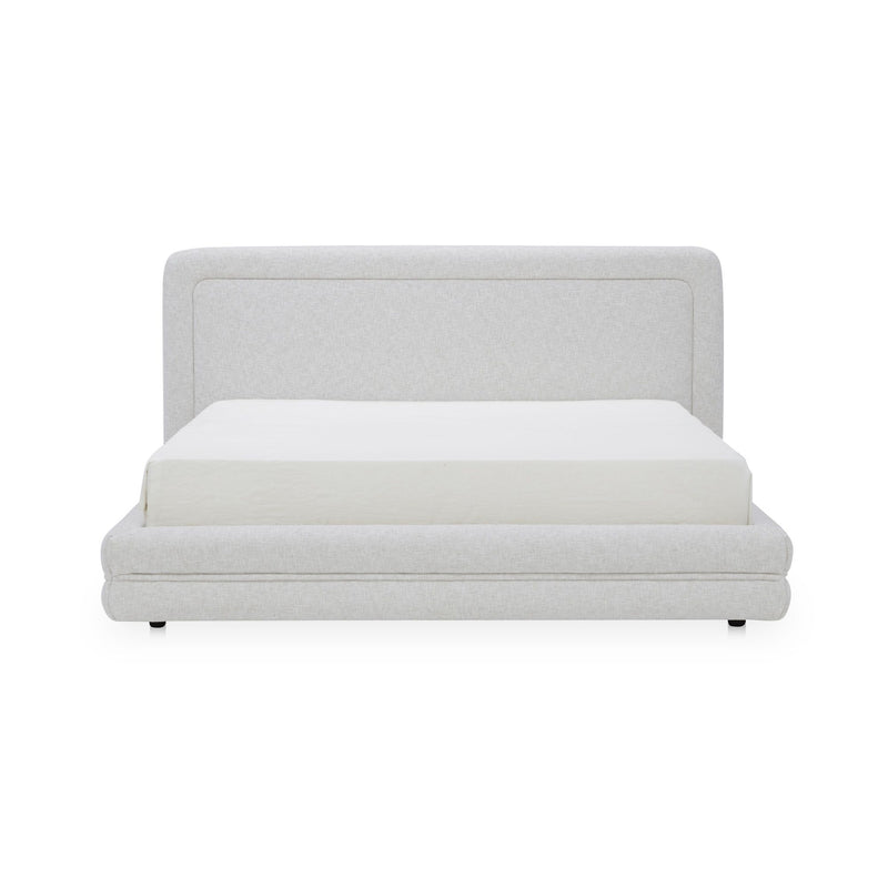 Tory - Queen Bed - Pebble White
