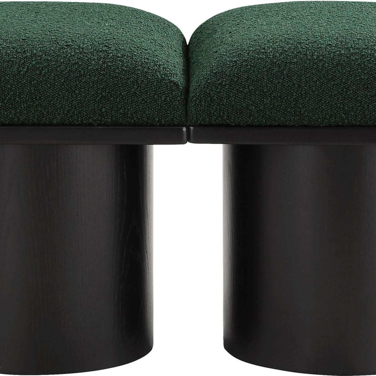 Pavilion - 2 Piece Modular Bench With Black Base