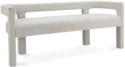 Athena - Boucle Fabric Bench