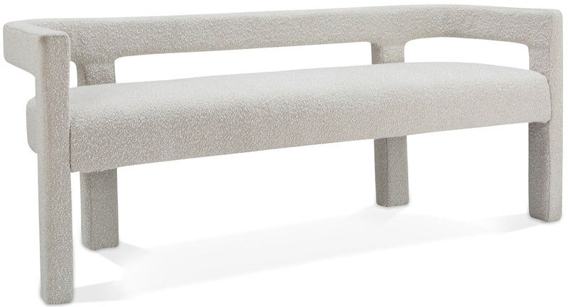 Athena - Boucle Fabric Bench