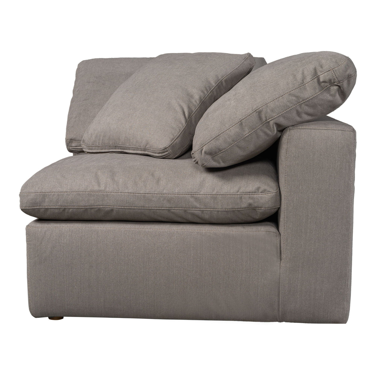 Terra - Livesmart Fabric Condo Corner Chair - Light Gray