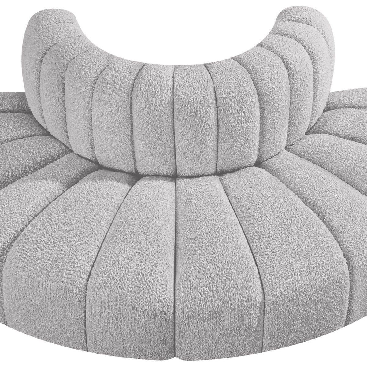 Arc - Boucle Fabric 4 Piece Modular Sofa