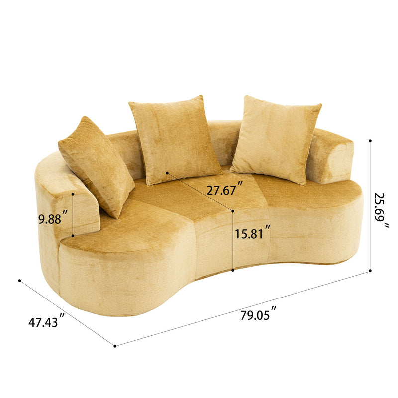 Cloud Modular Sectional Sofa With Chaise, With Deep Seat