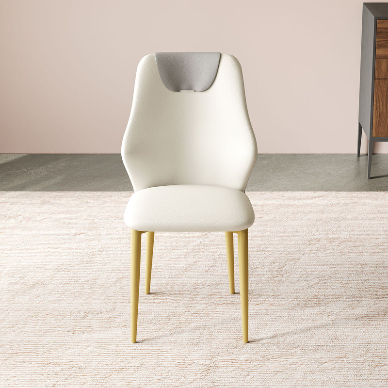 Dining Chairs (Set of 2) - Beige / Gray