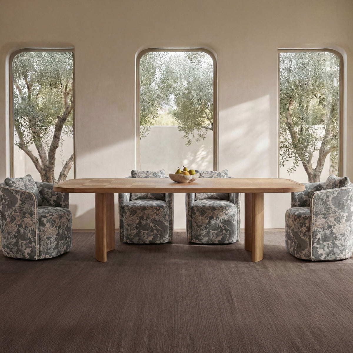 Cecil - Dining Chair Tapestry - Blue / Gray