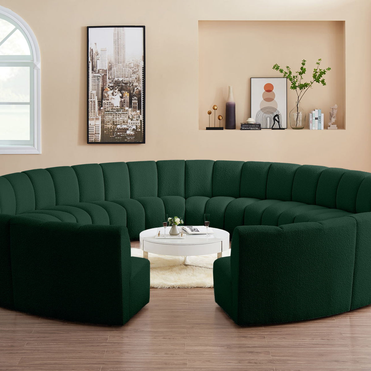 Infinity - 12 Piece Boucle Modular Sectional