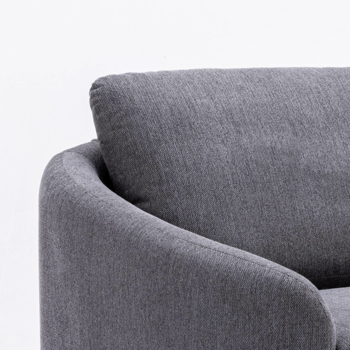 Yuina - Linen Sofa - Gray