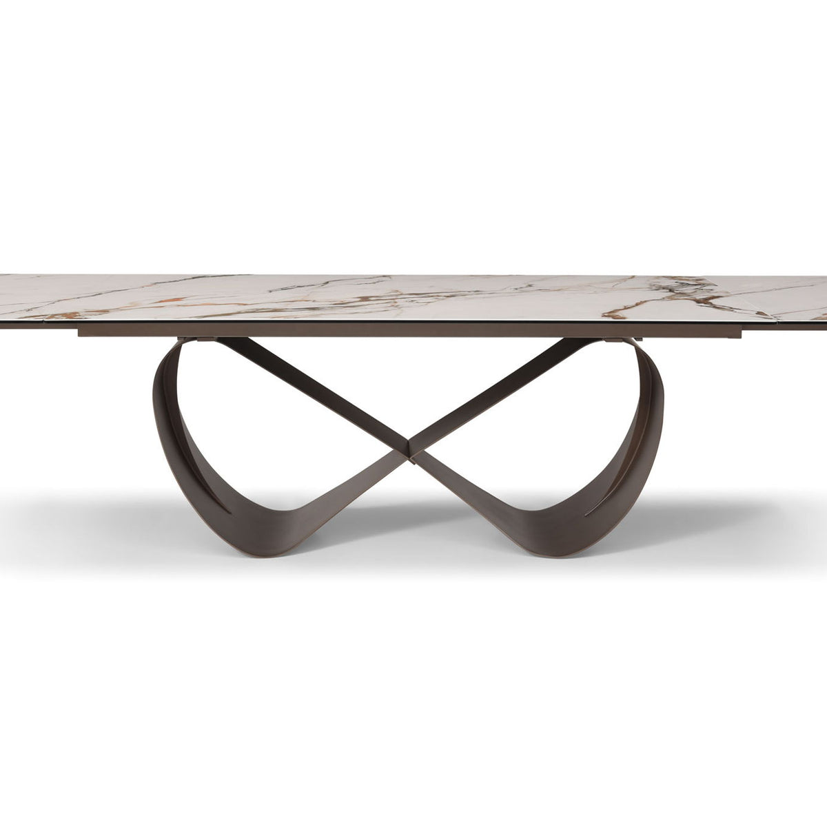9305 - Dining Table - White / Dark Brown
