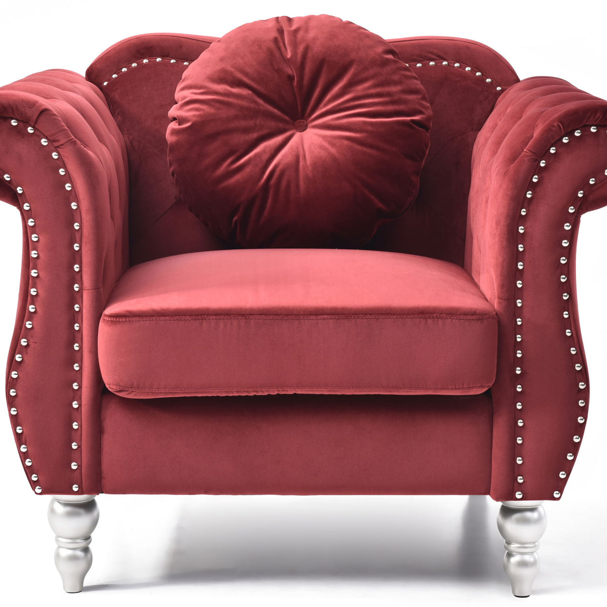 Chic Transitional Flared Arm Chair