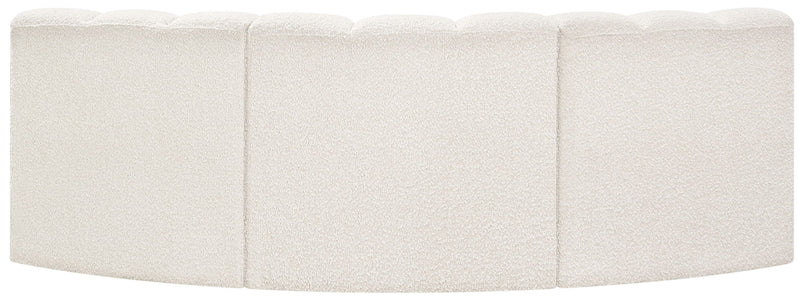 Arc - Boucle Fabric 3 Piece Modular Corner Sofa