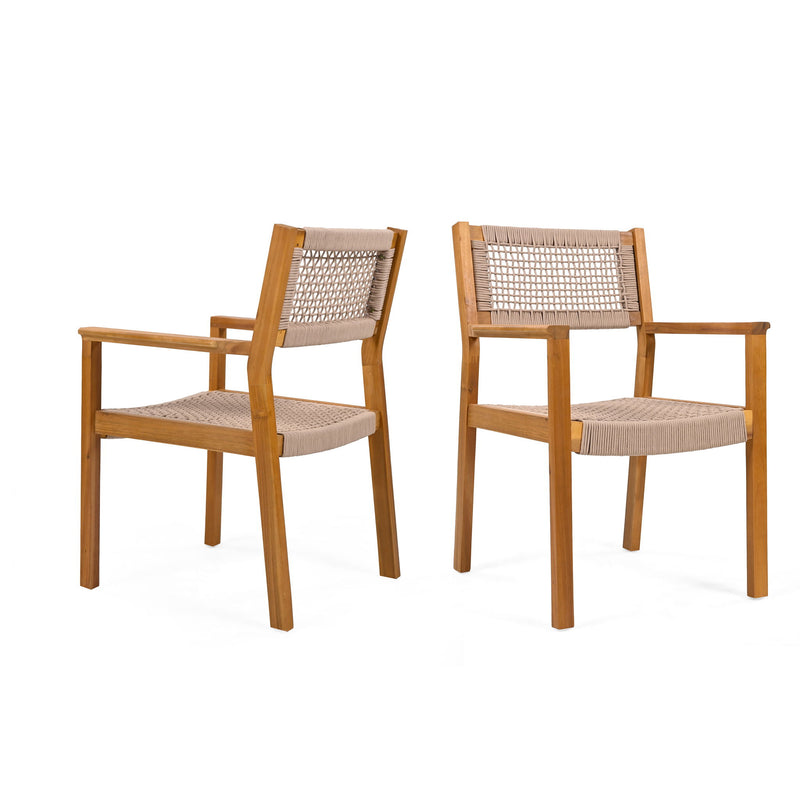 Outdoor Dining Patio Chairs (Set of 2)