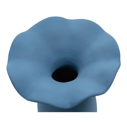 Ruffle - 16" Decorative Vessel - Light Blue