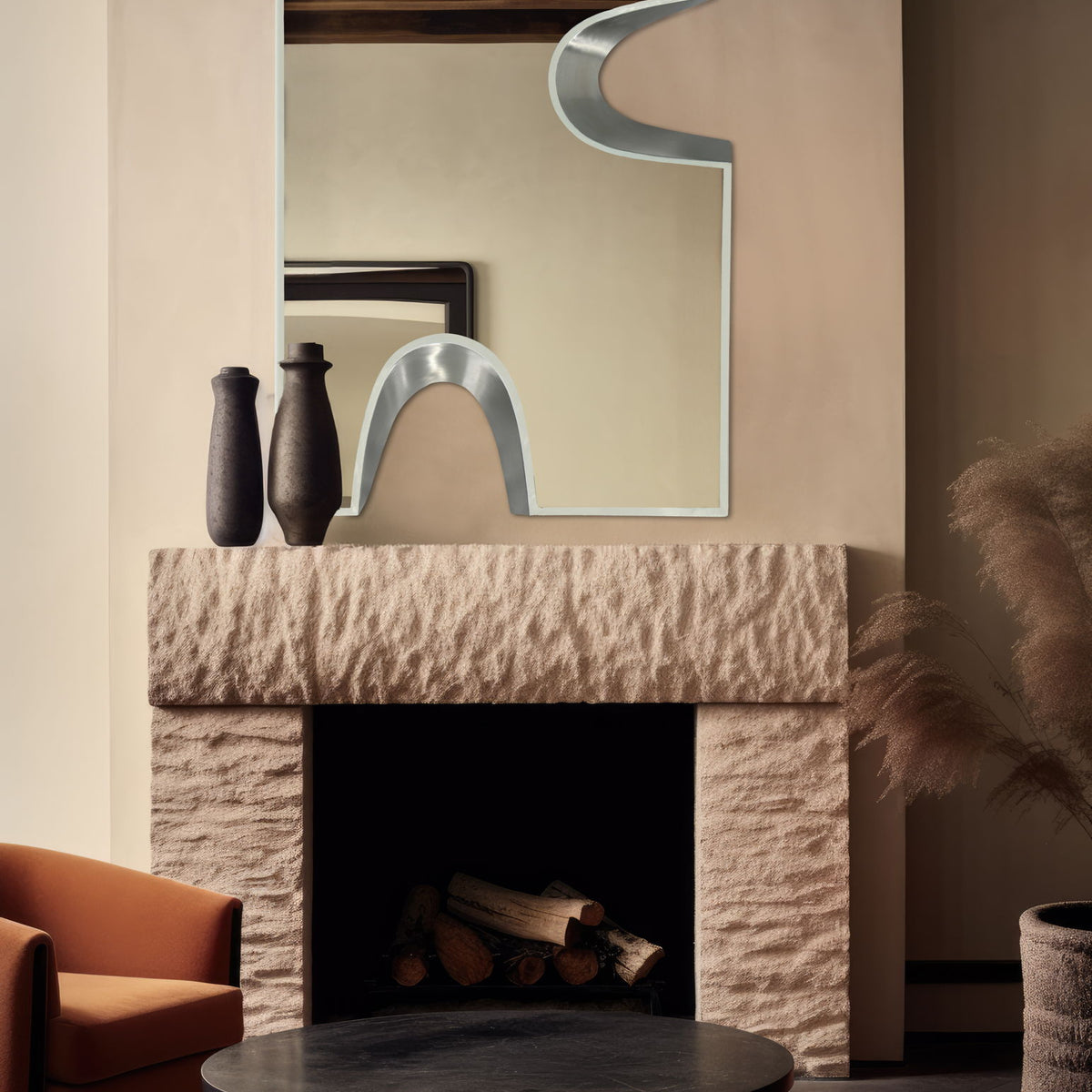 Soleil - Mirror With Silver Accent