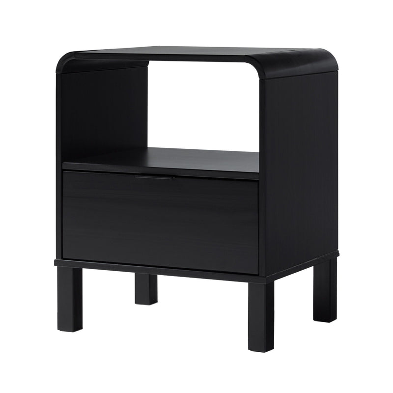 Modern Minimalist Curved Top Nightstand