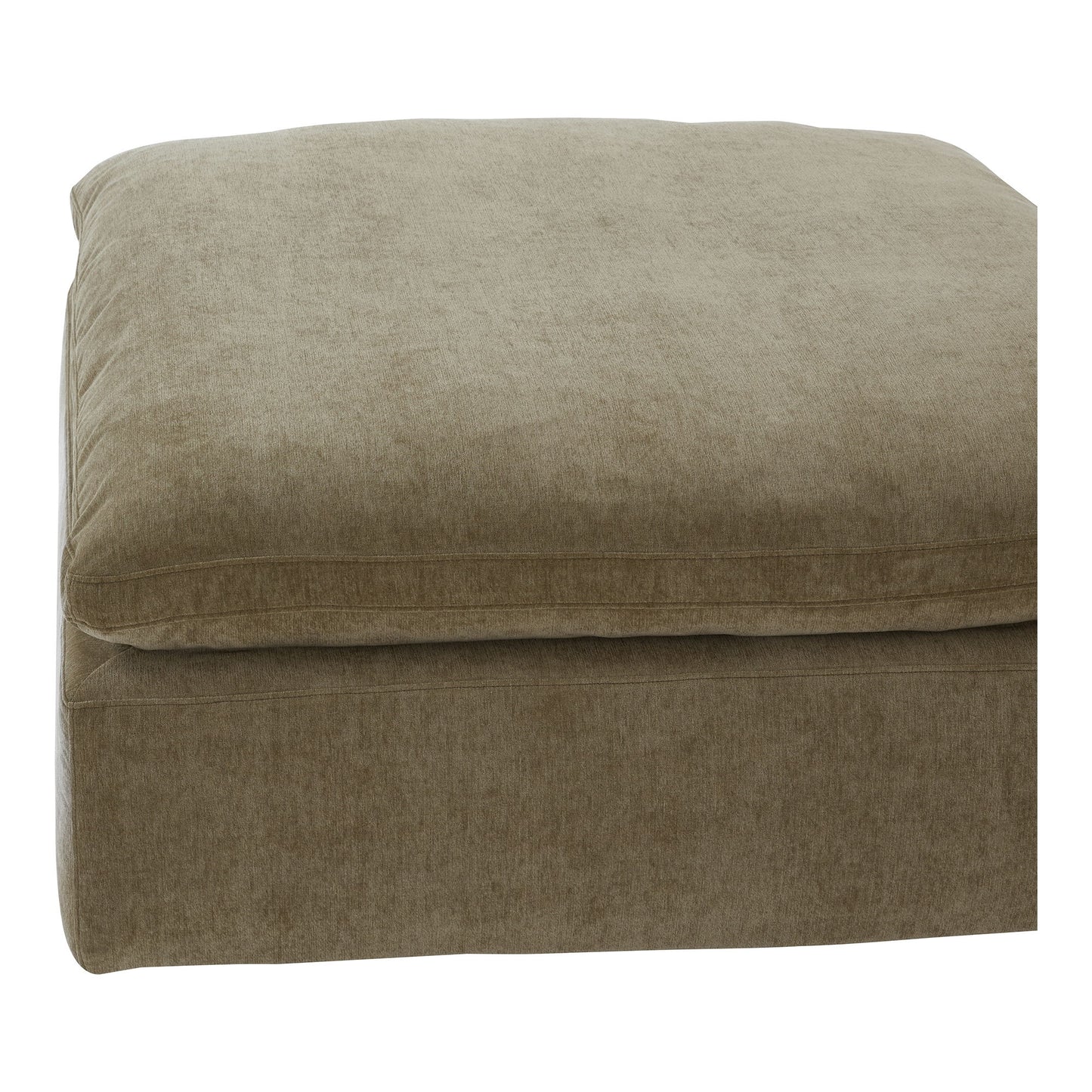 Clay - Ottoman Performance Fabric - Light Brown