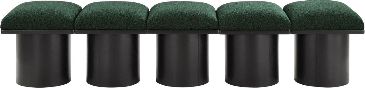 Pavilion - 5 Piece Modular Bench With Black Base