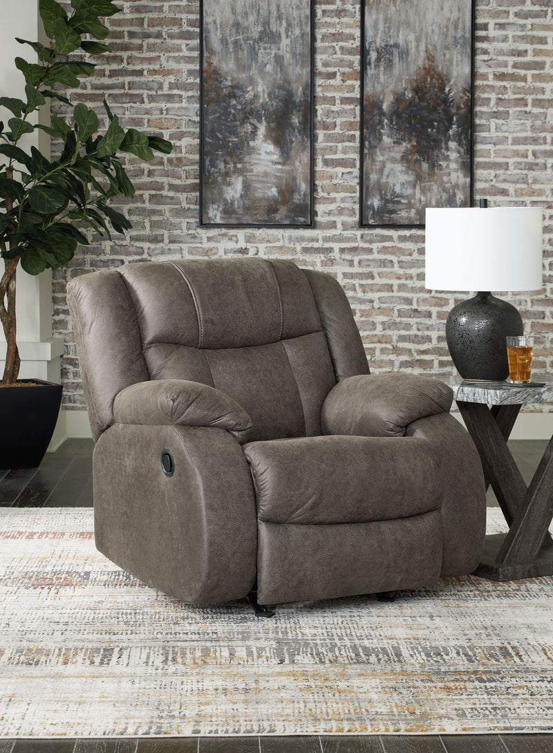 First Base - Rocker Recliner - Gunmetal
