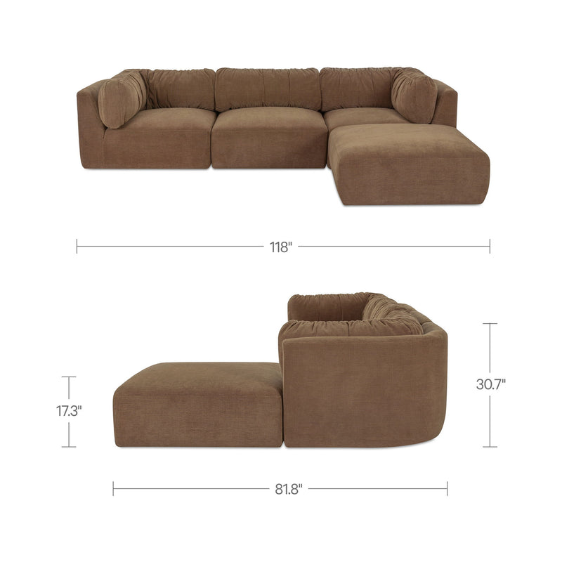 Matina - Lounge Modular Sectional - Taupe
