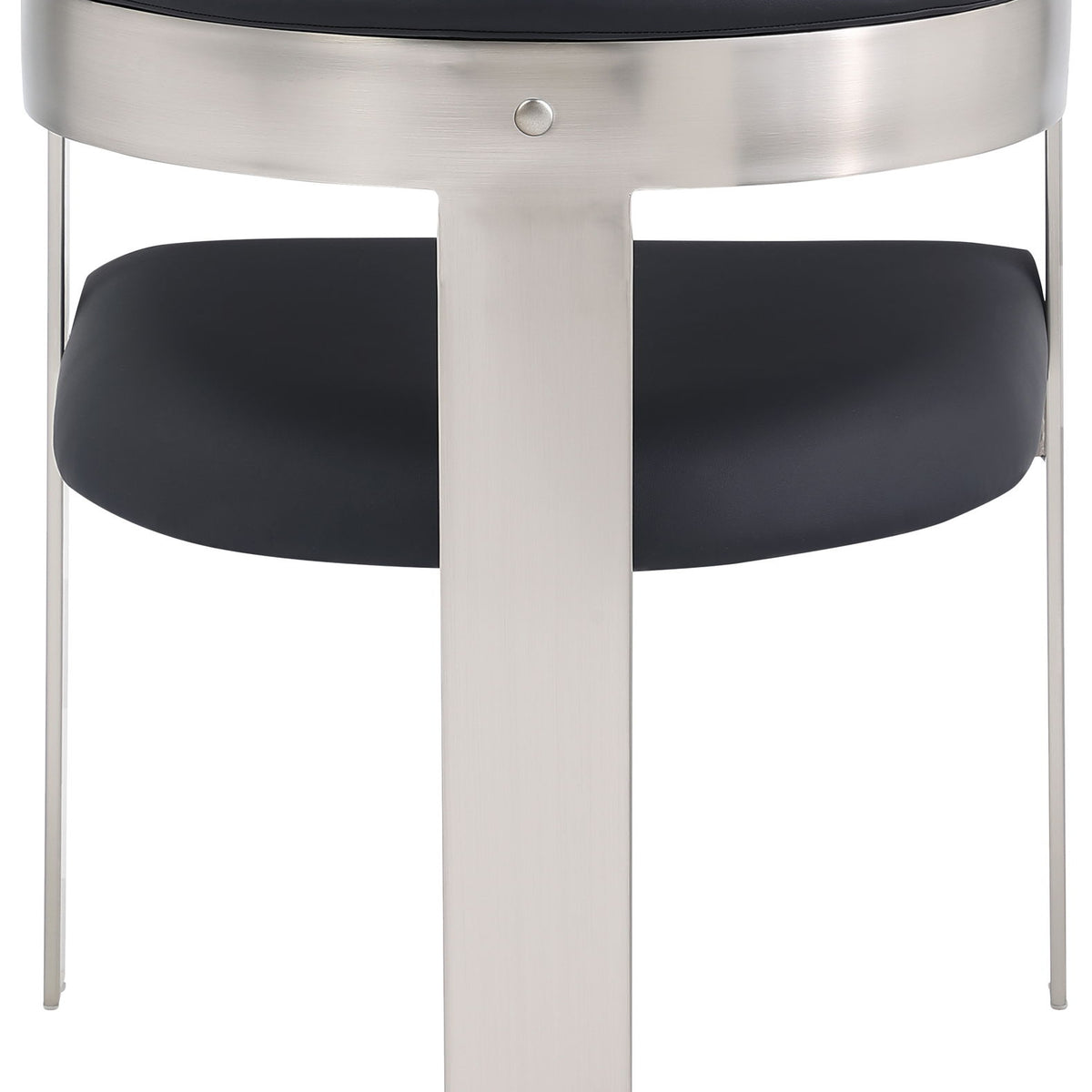 Romeo - Faux Leather Dining Chair With Silver Base (Set of 2)