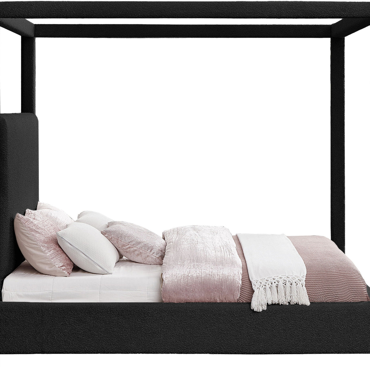 Eden - Boucle Fabric Upholstered Bed