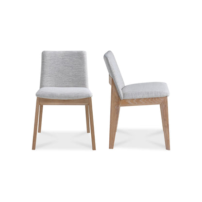 Deco - Oak Dining Dining Chair (Set of 2) - Light Gray