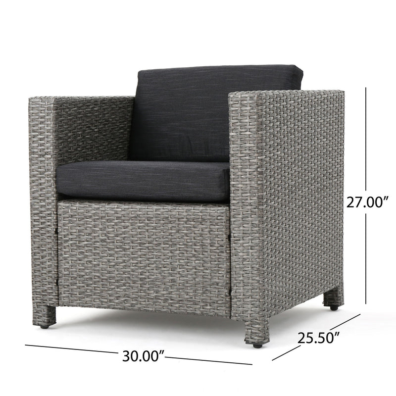 Stylish Outdoor Club Chair With Weather Resistant Cushions