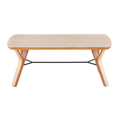 Folia - Mid-Century Modern Coffee Table - Natural