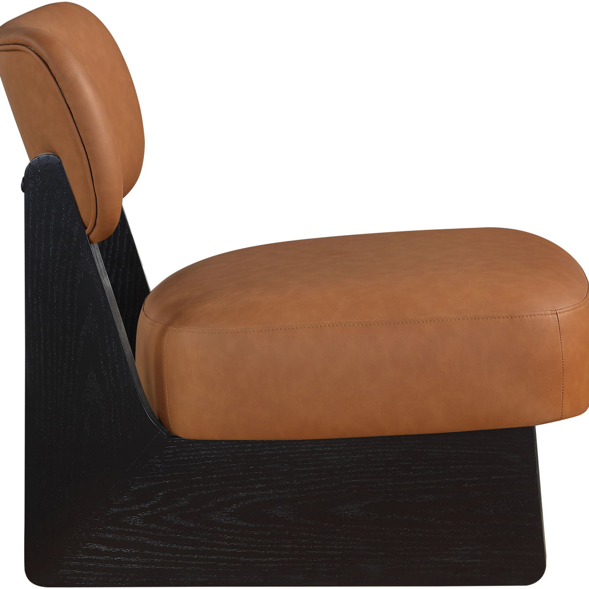 Vetra - Vegan Leather Upholstered Accent Chair With Black Base