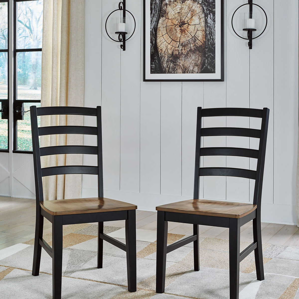 Wildenauer - Dining Room Side Chair (Set of 2) - Brown / Black