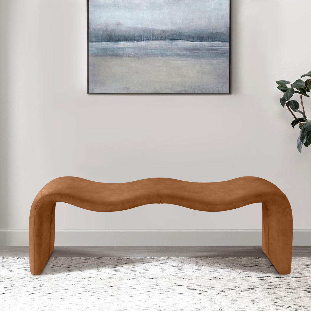 Willow - Faux Leather Bench