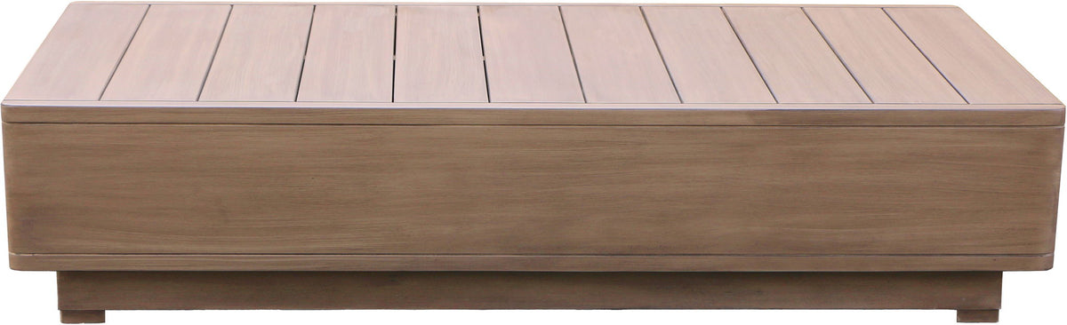 Solace - Acacia Wood Outdoor Patio Coffee Table - Natural