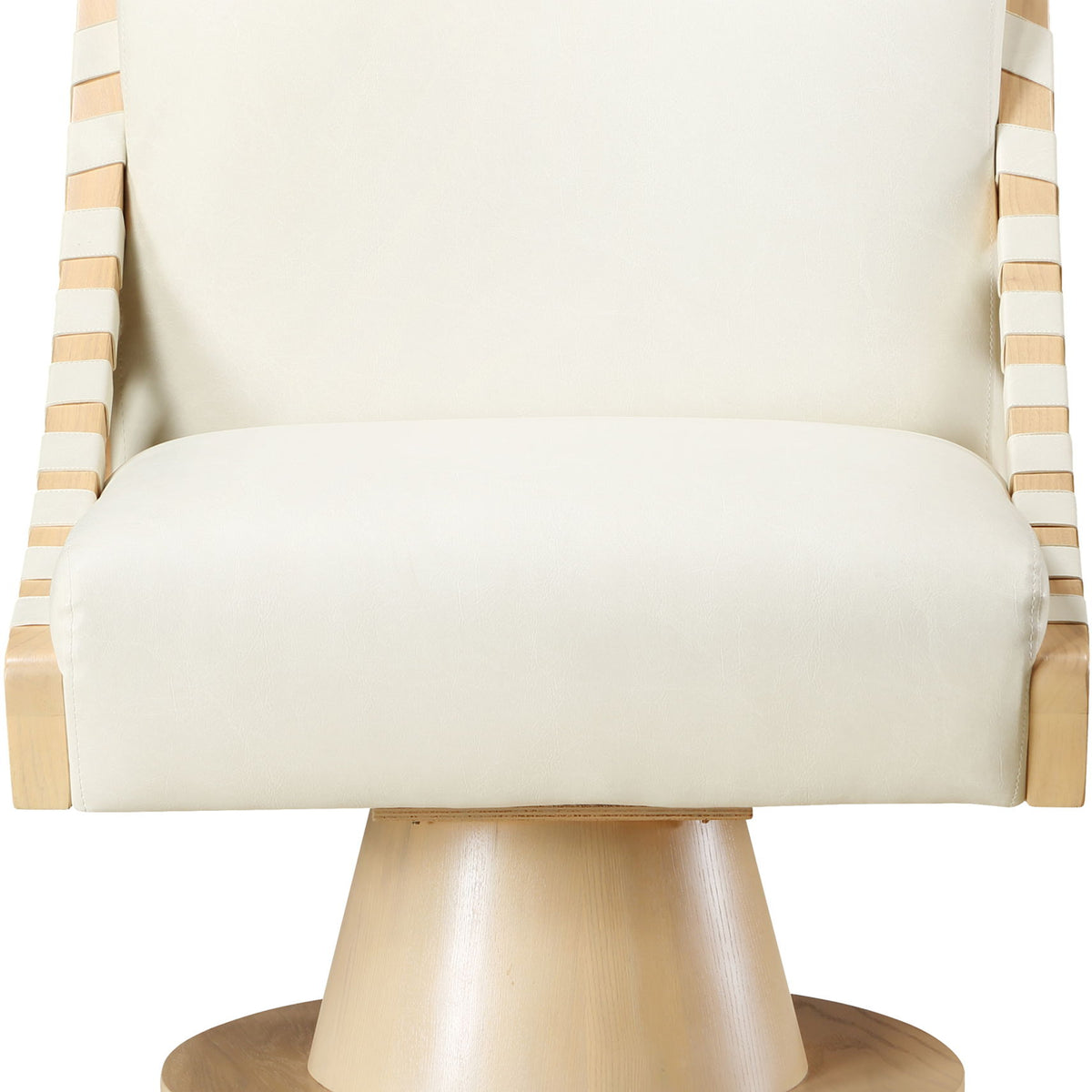 Millwin - Swivel Accent Chair With Natural Base